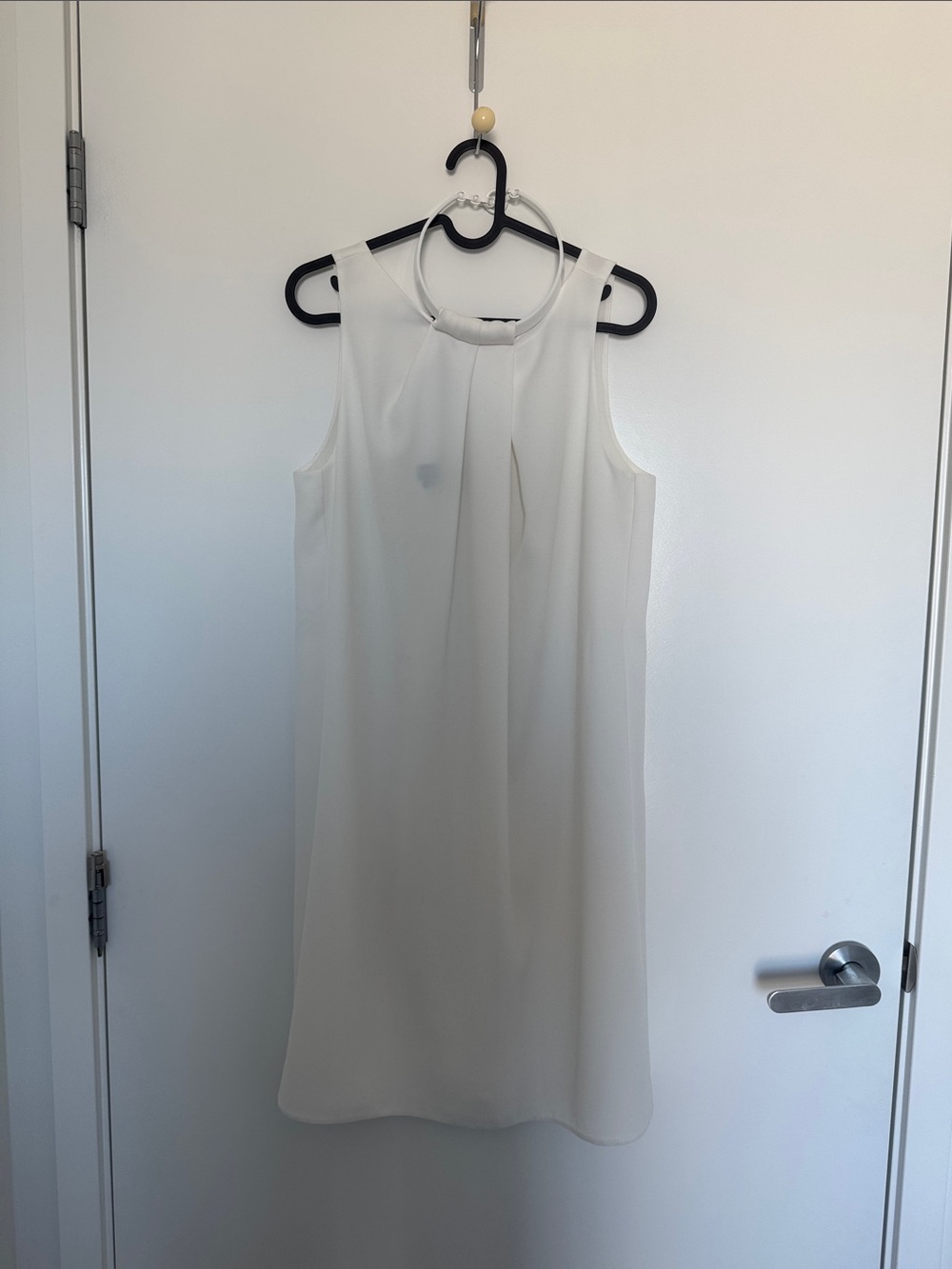 Brand New Emporio Armani Cream Sleeveless Mini Dress